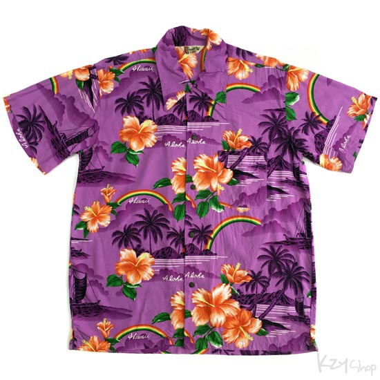 เสื้อฮาวาย Break Off ลาย วิวทะเล Aloha Hawaii