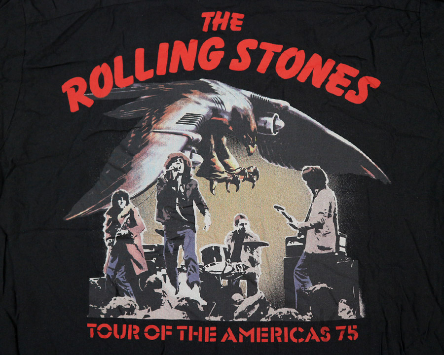 เสื้อฮาวาย HYSTERIC GLAMOUR - THE ROLLING STONES TOUR OF THE AMERICAS 75