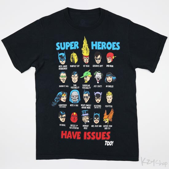 เสื้อยืด DC - SUPER HEROS