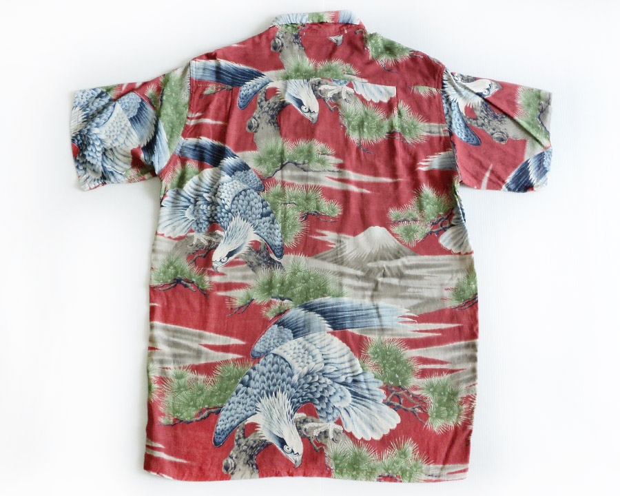 เสื้อฮาวายลายญี่ปุ่น FIRELAND made by Sun Surf - EAGLE & FUJI