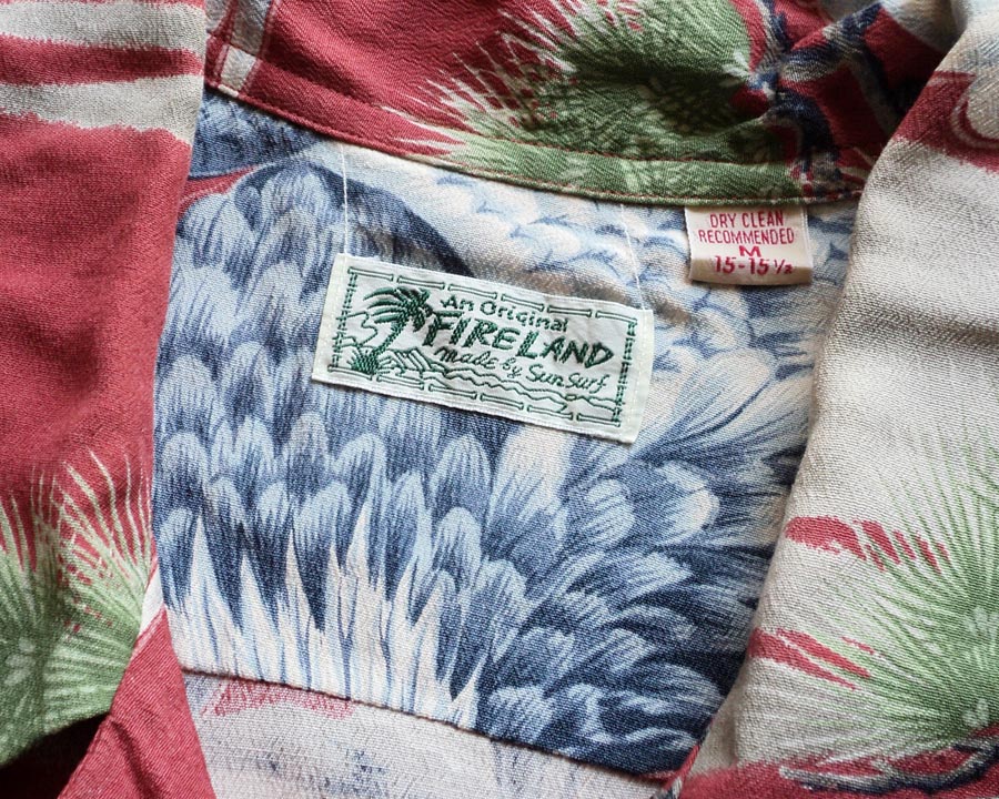 เสื้อฮาวายลายญี่ปุ่น FIRELAND made by Sun Surf - EAGLE & FUJI