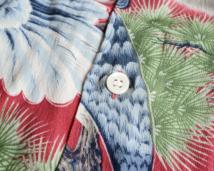 เสื้อฮาวายลายญี่ปุ่น FIRELAND made by Sun Surf - EAGLE & FUJI