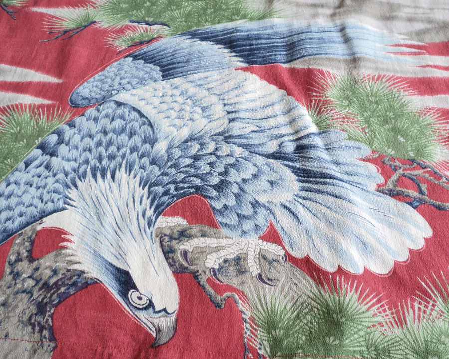 เสื้อฮาวายลายญี่ปุ่น FIRELAND made by Sun Surf - EAGLE & FUJI
