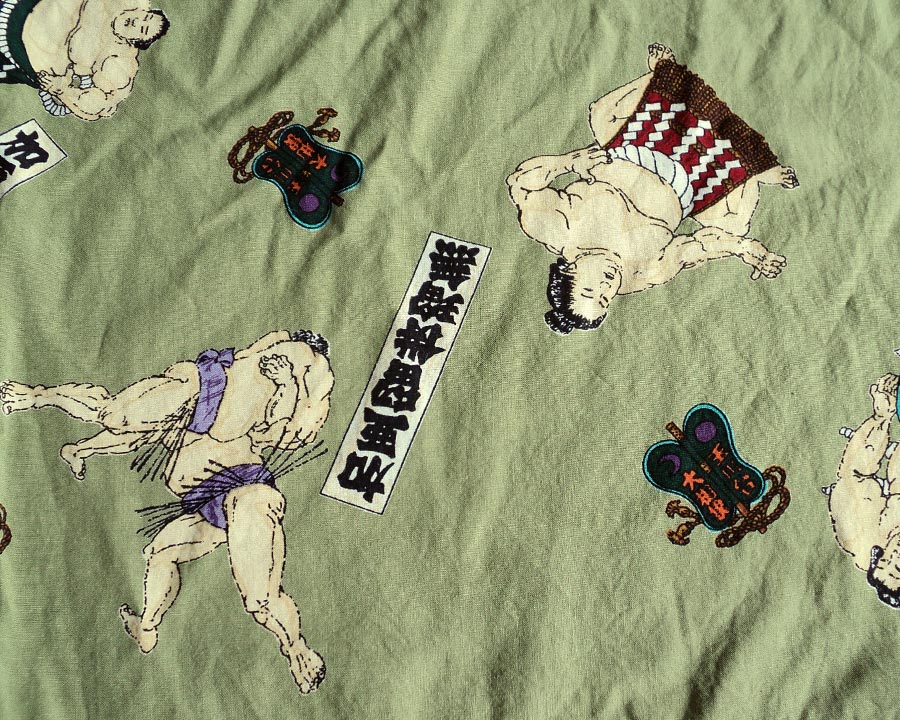 เสื้อฮาวายลายญี่ปุ่น Karl Helmut ลาย ซูโม่