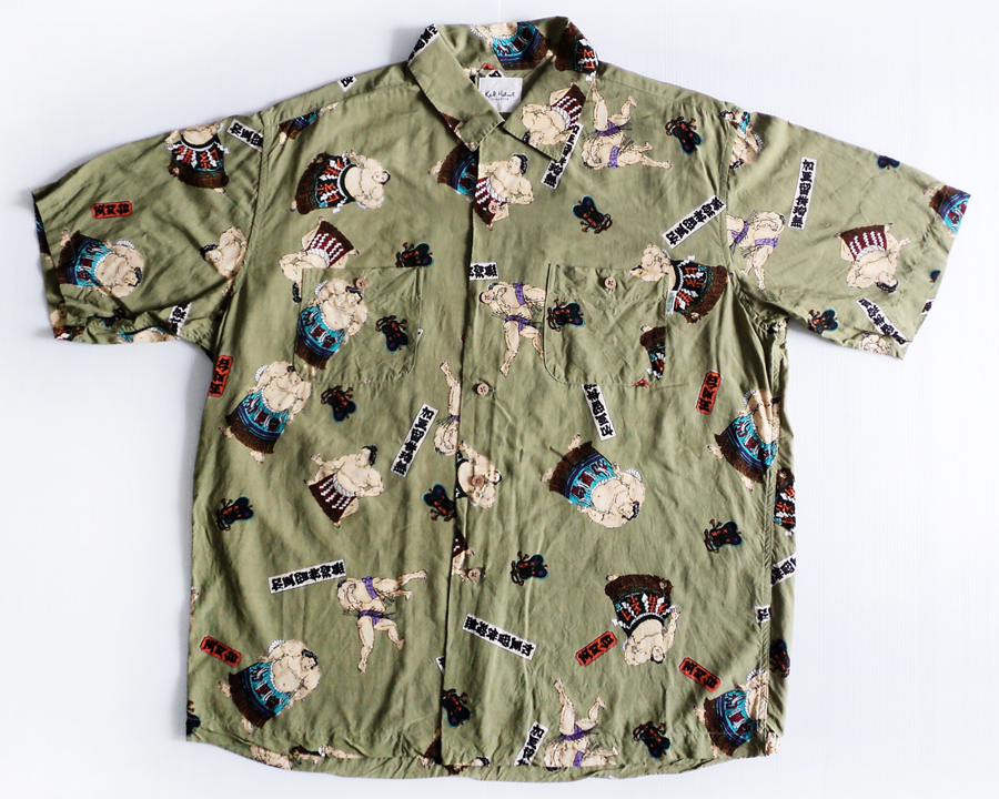เสื้อฮาวายลายญี่ปุ่น Karl Helmut ลาย ซูโม่