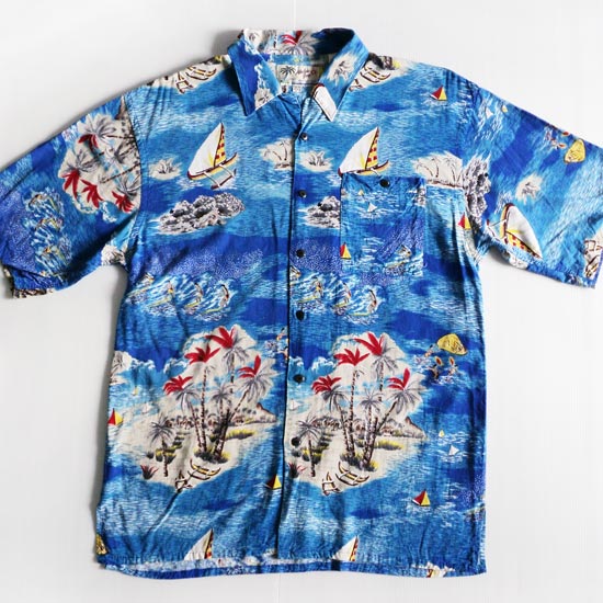 เสื้อฮาวาย Aloha Joe 2 ลาย วิวทะเล คนเล่นกระดานโต้คลื่น
