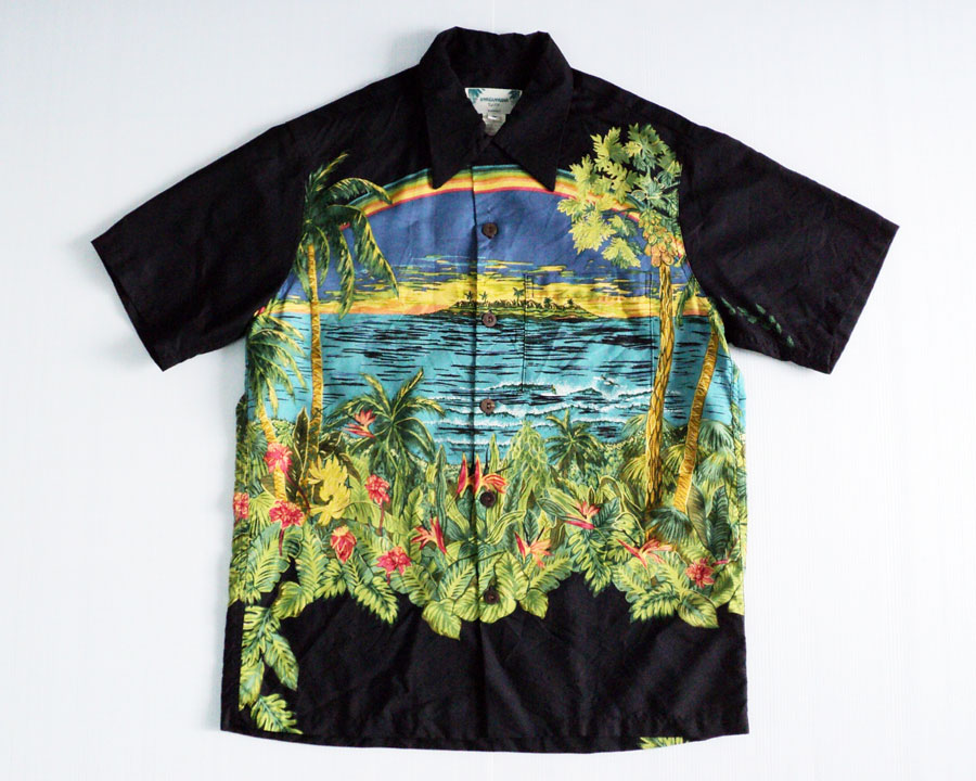 เสื้อฮาวาย KAMEHAMEHA ลาย  Rainbow Print Aloha