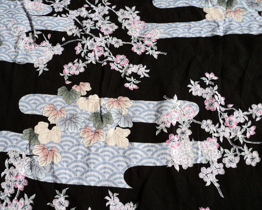 เสื้อฮาวายลายญี่ปุ่น Oniwa soto ลาย ดอกซากุระ