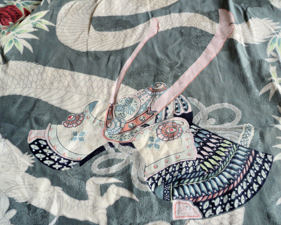 เสื้อฮาวายลายญี่ปุ่น PARADISE  FOUND  ลาย เสือ มังกร หมวกซามูไร