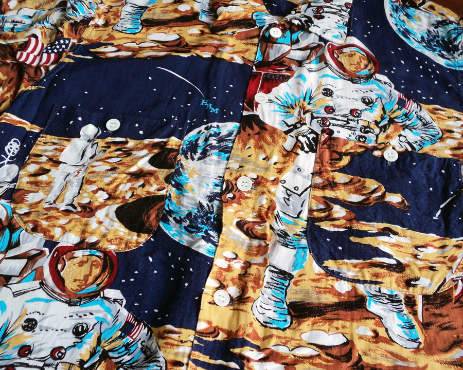 เสื้อฮาวาย ALOHA MADE BY SEILIN ลาย นักบินอวกาศ 