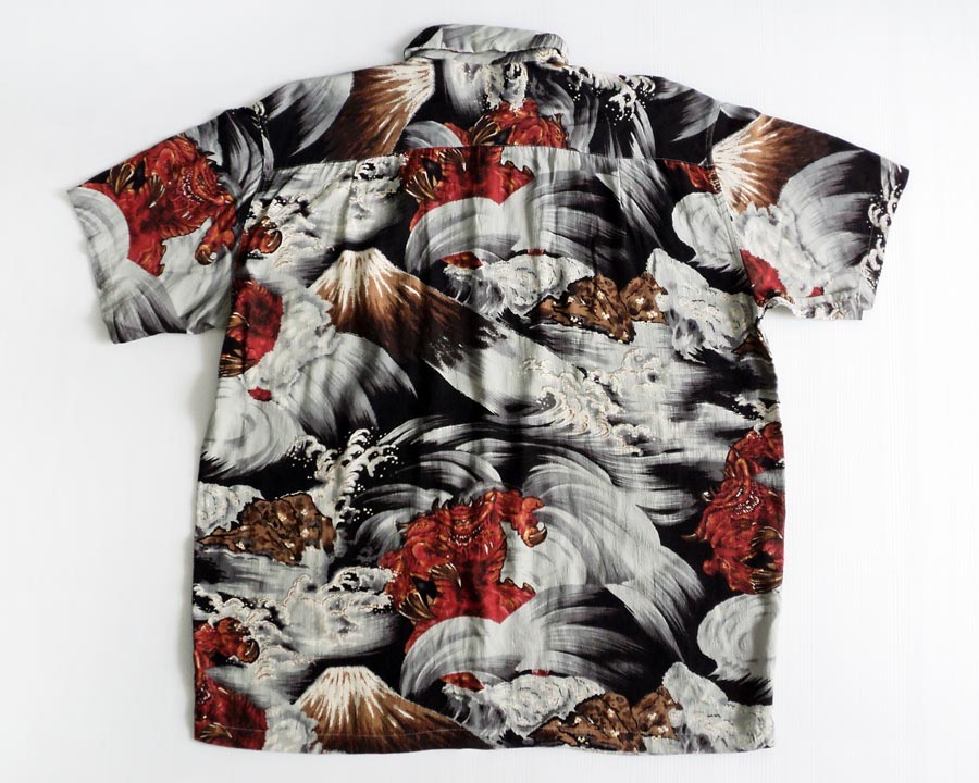 เสื้อฮาวายลายญี่ปุ่น Burdevy and Stream ลาย ปีศาจตาเดียว