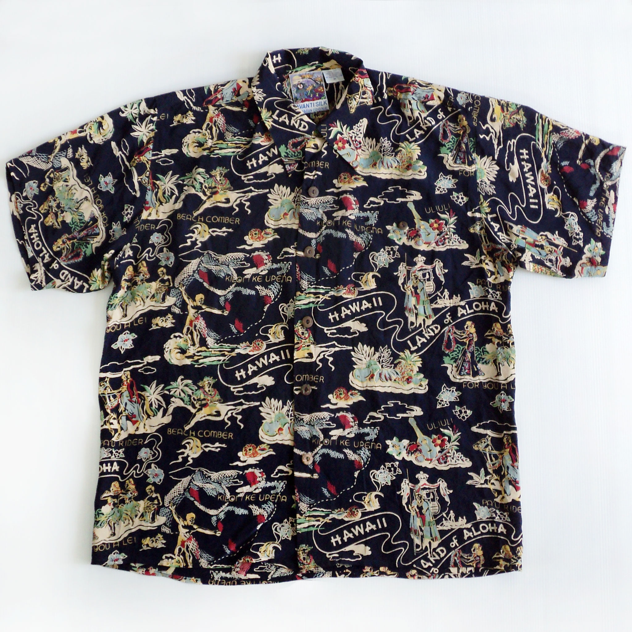 เสื้อฮาวาย AVANTI ลาย HAWAII LAND OF ALOHA