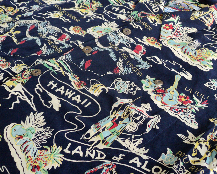 เสื้อฮาวาย AVANTI ลาย HAWAII LAND OF ALOHA