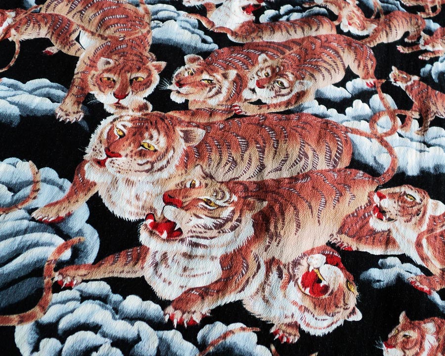 เสื้อฮาวายลายญี่ปุ่น DENIME - ONE HUNDRED TIGER