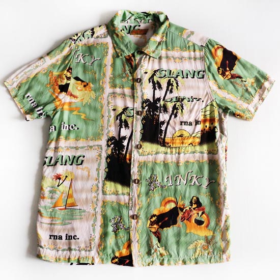 เสื้อฮาวาย Junks-Rna ลาย ผู้หญิง เรือใบ