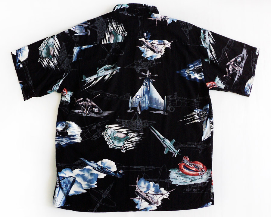 เสื้อฮาวาย TORI RICHARD ลาย เครื่องบินรบ