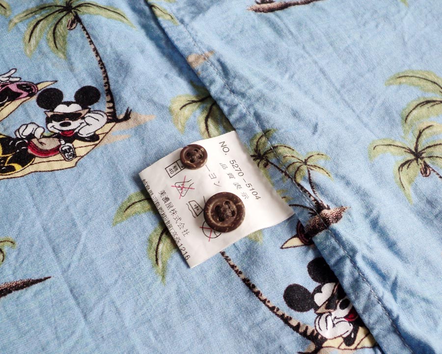 เสื้อฮาวาย Disney ลาย Mickey and Minnie Mouse
