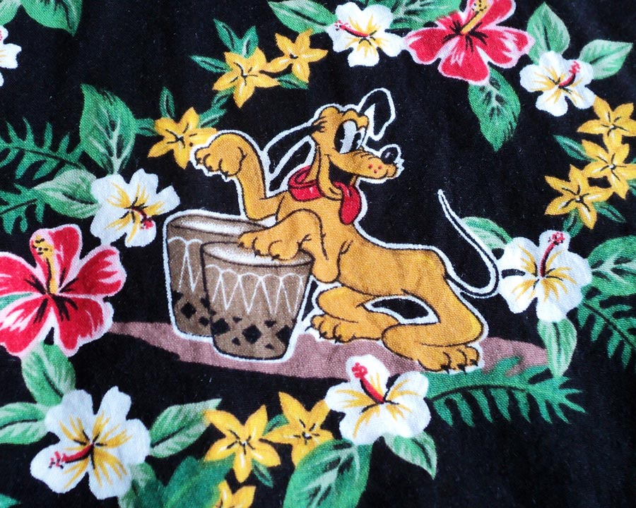 เสื้อฮาวาย Reyn SPOONER ลาย Mickey mouse Minnie mouse และ Pluto