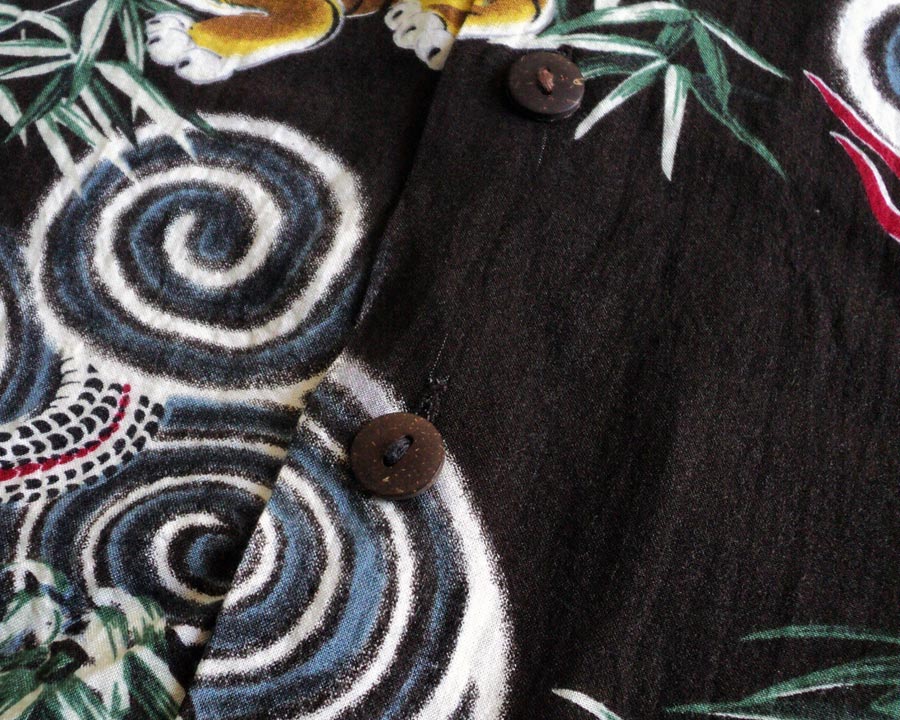 เสื้อฮาวายลายญี่ปุ่น An Original Hawaiian ลาย เสือ ปะทะ มังกร 