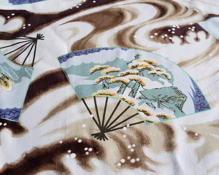 เสื้อฮาวายลายญี่ปุ่น FIRELAND made by Sun Surf - FOLDING FAN