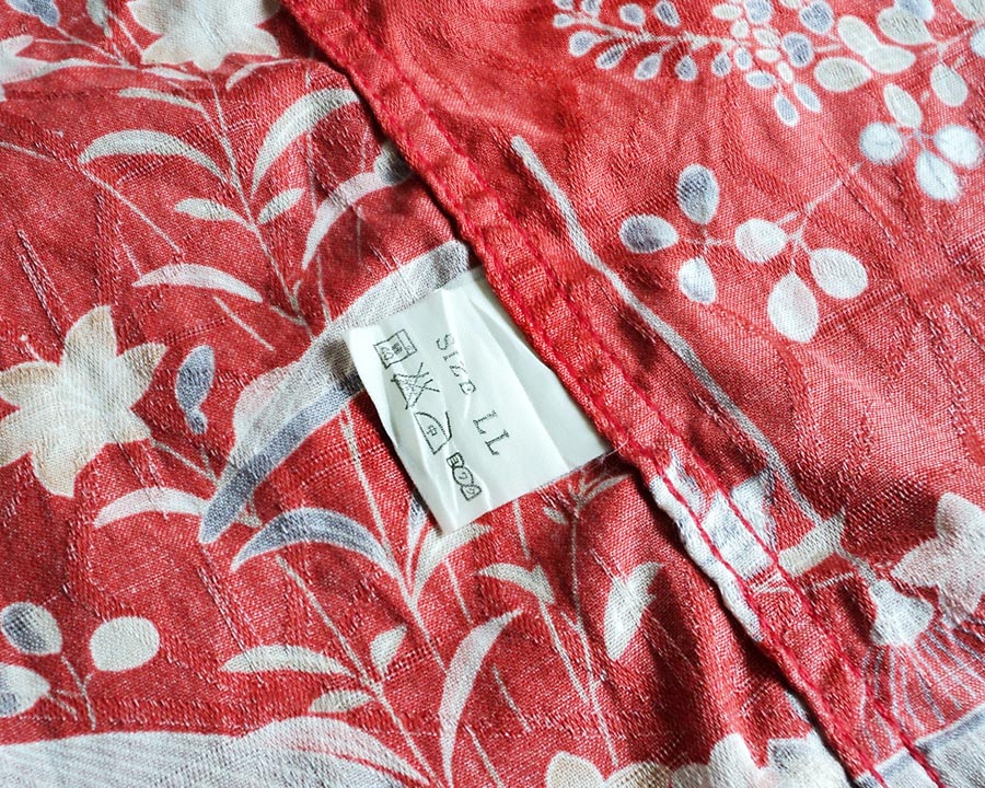 เสื้อฮาวายลายญี่ปุ่น Studio D'artisan ลาย ร่มกับดอกไม้