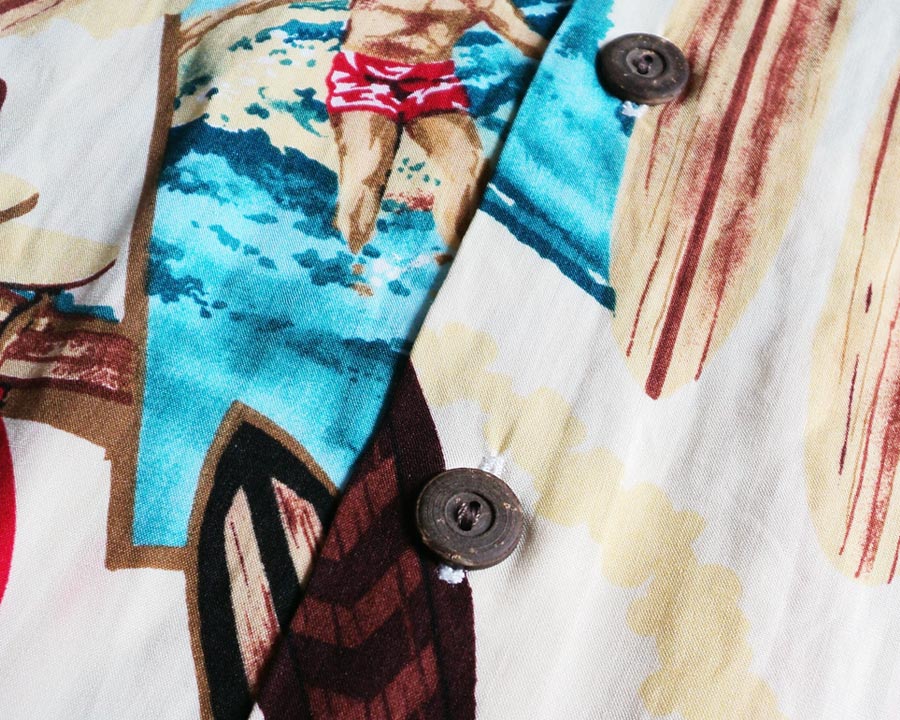 เสื้อฮาวาย KAMEHAMEHA - Surfing