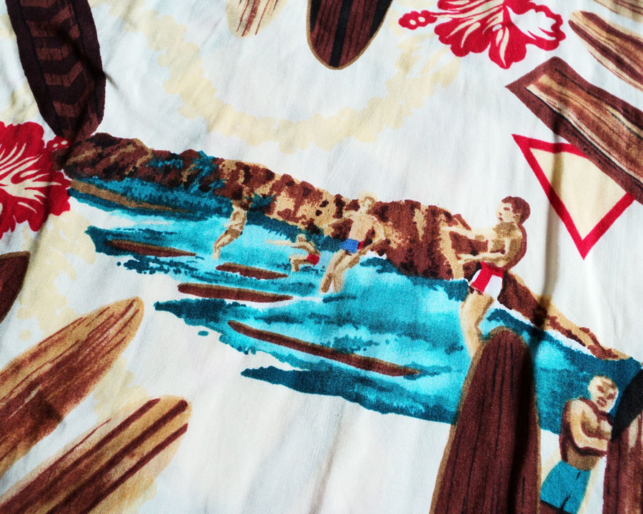 เสื้อฮาวาย KAMEHAMEHA - Surfing