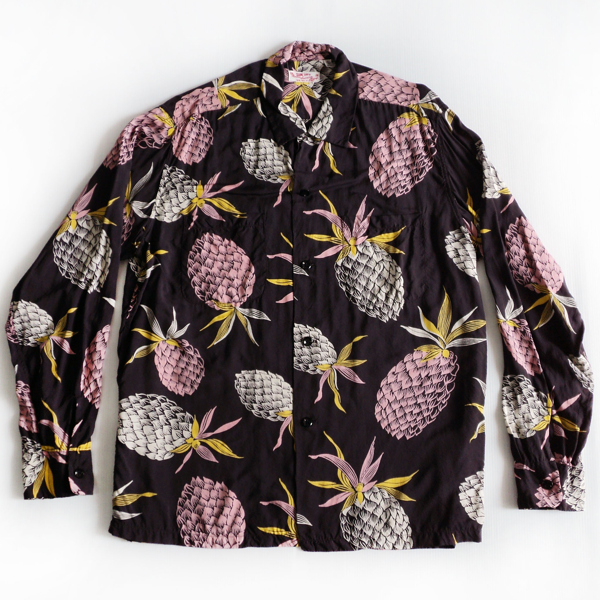 เสื้อฮาวายแขนยาว SUN SURF - PINEAPPLE