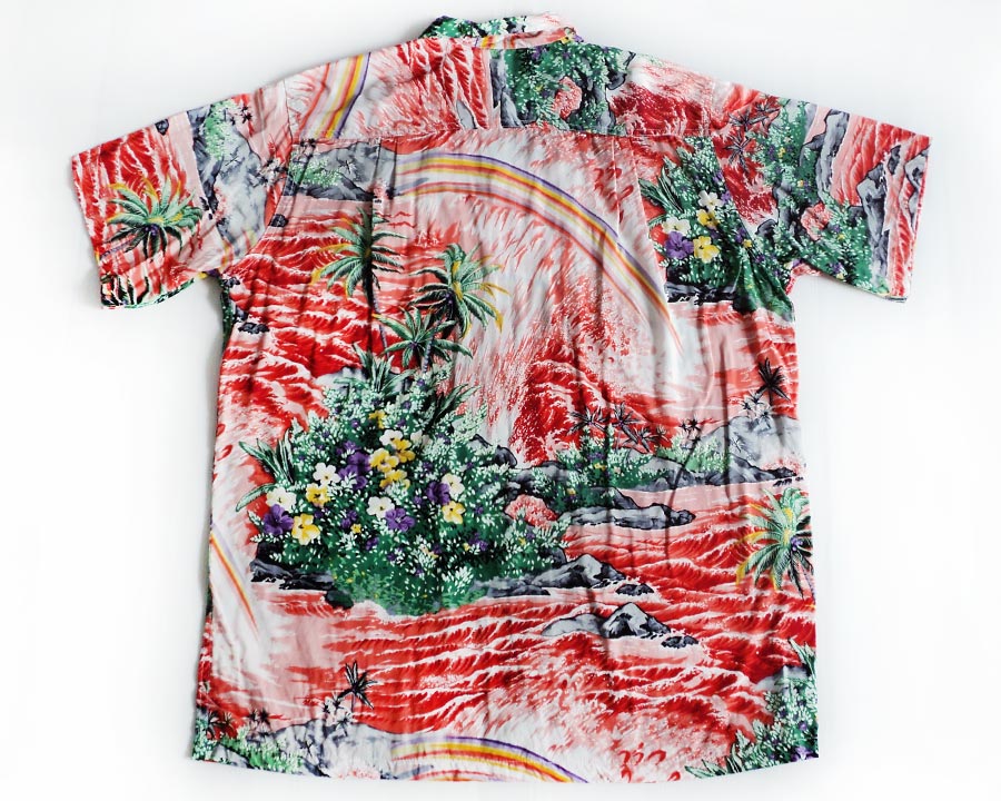 เสื้อฮาวาย HI KAMA'AINA ลาย วิวคลื่นทะเล