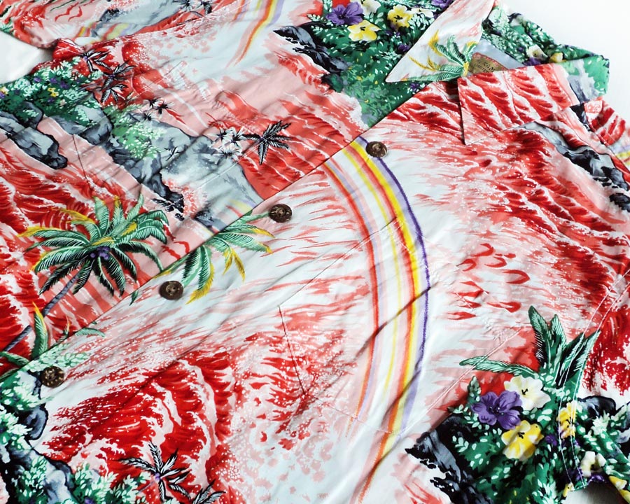 เสื้อฮาวาย HI KAMA'AINA ลาย วิวคลื่นทะเล