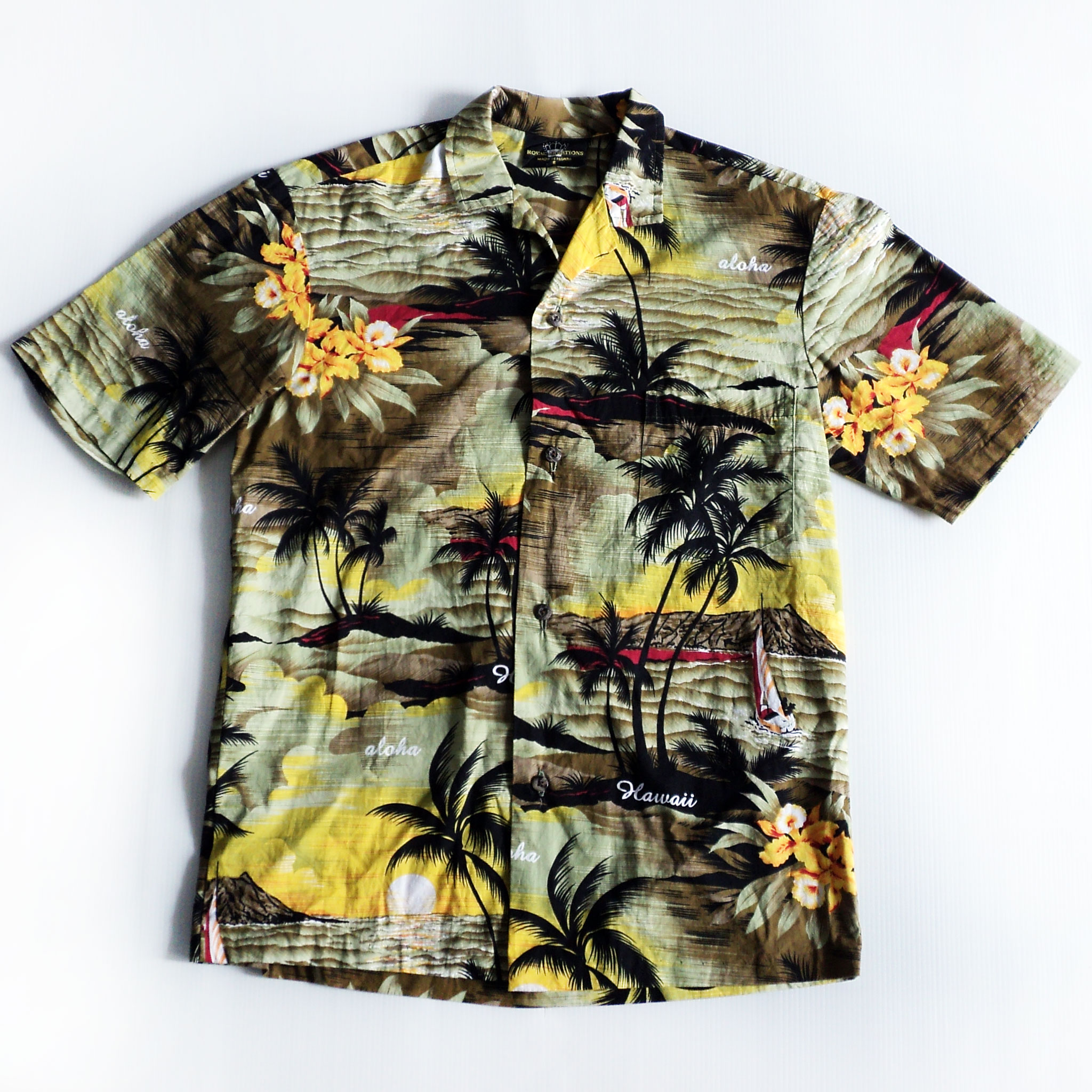 เสื้อฮาวาย ROYAL CREATIONS ลาย วิวทะเล aloha Hawaii