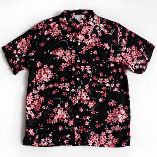 เสื้อฮาวายลายญี่ปุ่น Styled by Originals ลาย ดอกซากุระ