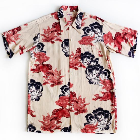 เสื้อฮาวายลายญี่ปุ่น Sun Surf - KARAJISHI BOTAN
