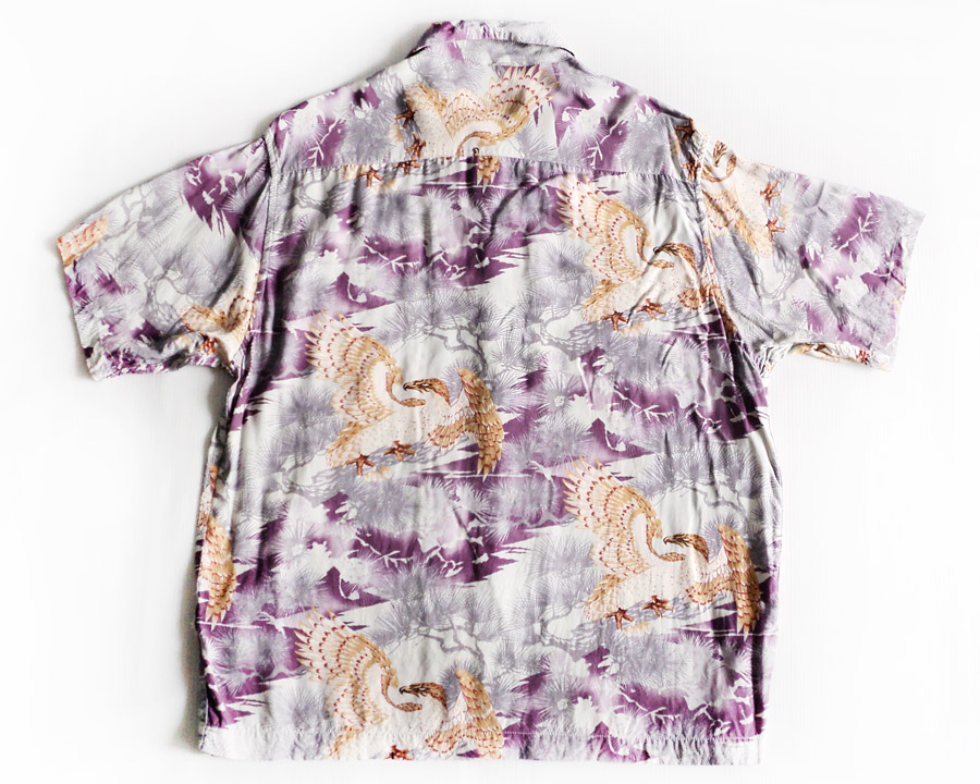 เสื้อฮาวายลายญี่ปุ่น TAKEO KIKUCHI ลาย นกเหยี่ยว