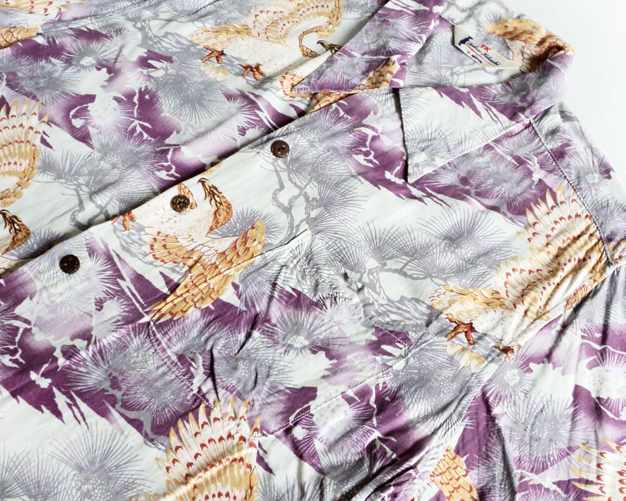 เสื้อฮาวายลายญี่ปุ่น TAKEO KIKUCHI ลาย นกเหยี่ยว