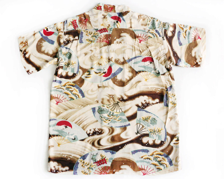 เสื้อฮาวายลายญี่ปุ่น FIRELAND made by Sun Surf - FOLDING FAN