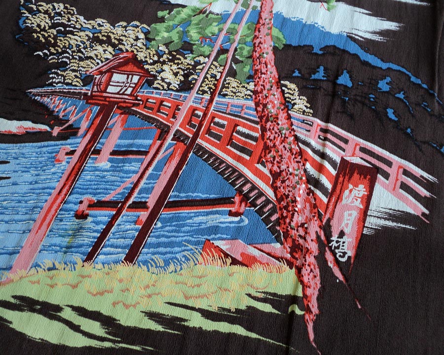 เสื้อฮาวายลายญี่ปุ่น SUN SURF - TOGETU BRIDGE