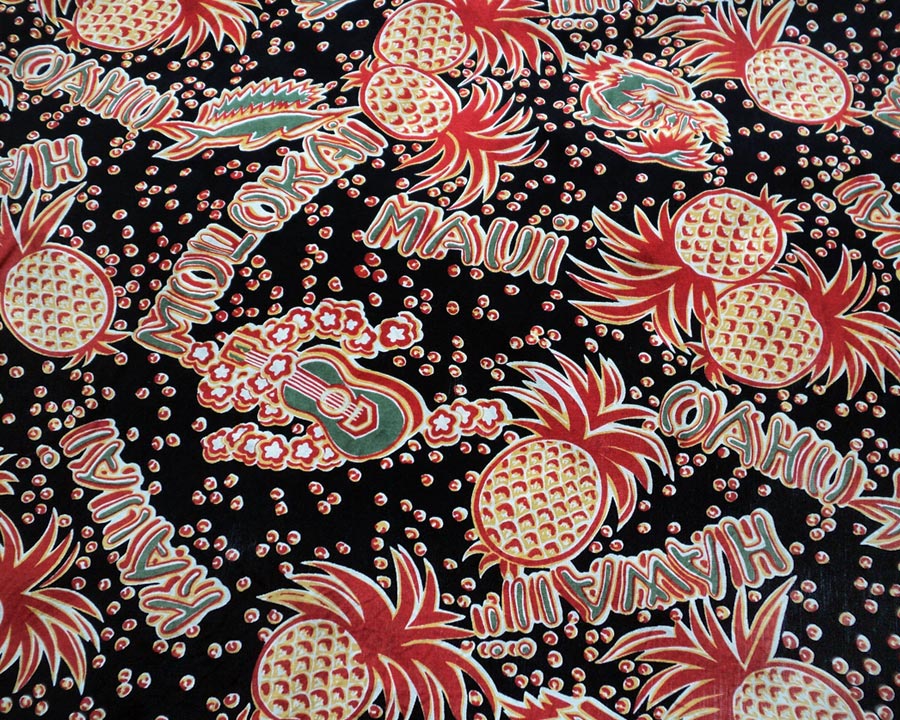 เสื้อฮาวาย Pineapple Juice ลาย สับปะรด