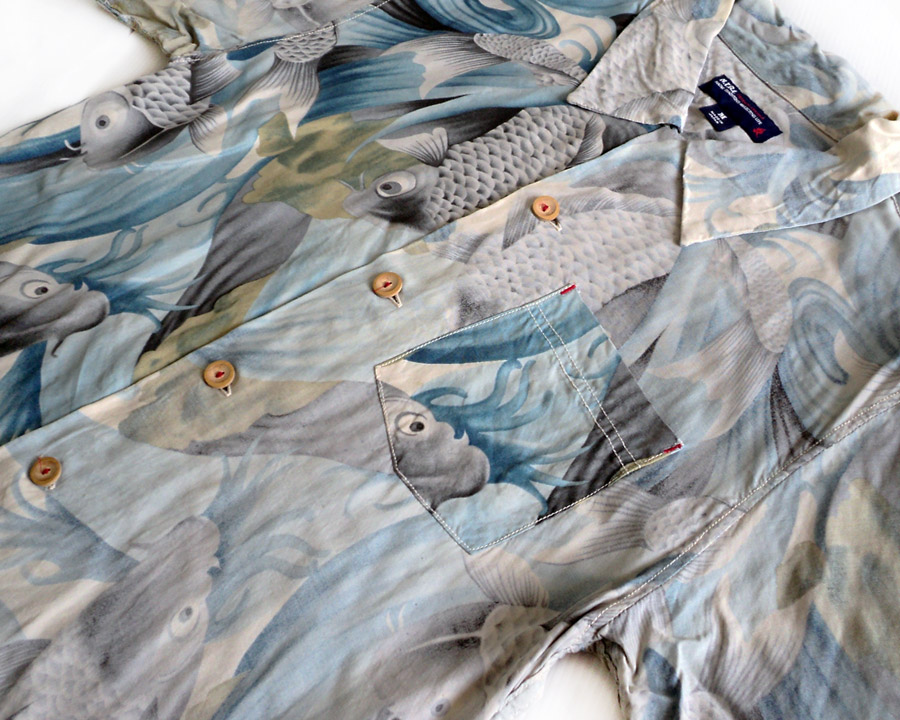 เสื้อฮาวายลายญี่ปุ่น Native ลาย ปลาคราฟ