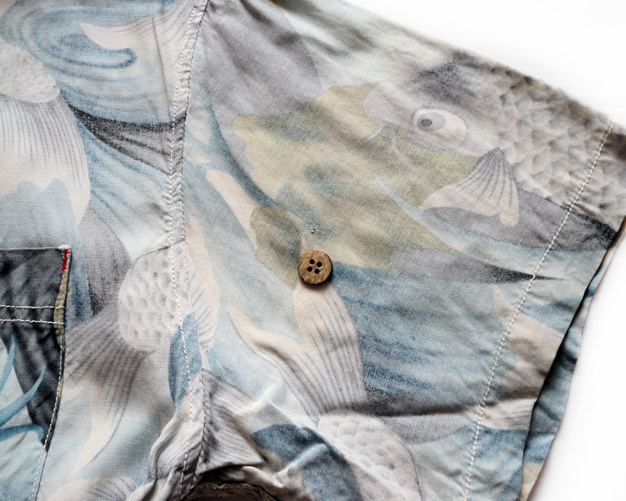 เสื้อฮาวายลายญี่ปุ่น Native ลาย ปลาคราฟ