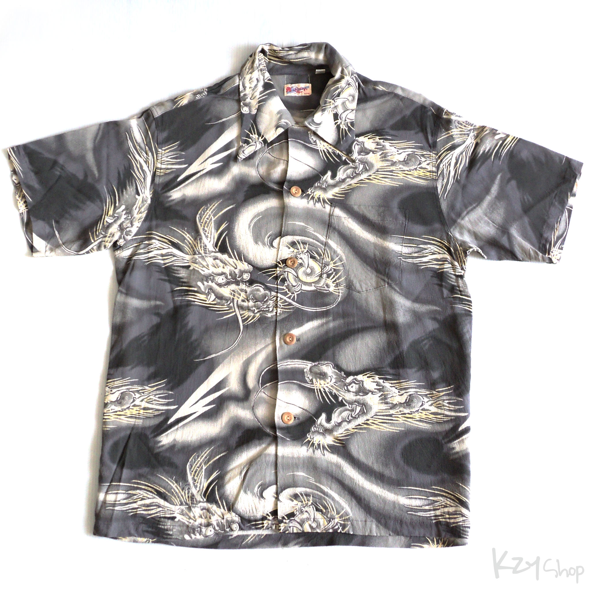 เสื้อฮาวายลายญี่ปุ่น Sun Surf - DRAGON