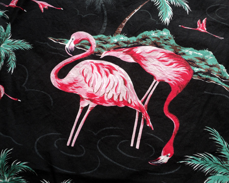 เสื้อฮาวาย PARADISE FOUND - Pink Flamingo