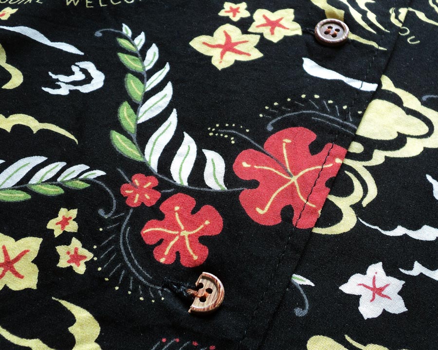 เสื้อฮาวาย OLIVE des OLIVE ลาย Mr.GUIRE WELCOMES