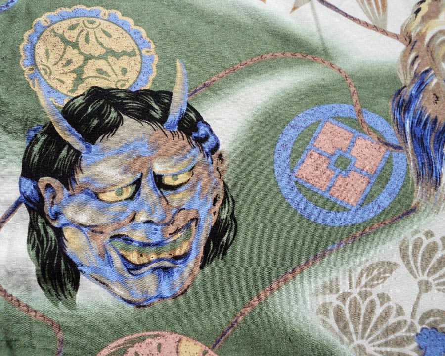 เสื้อฮาวายลายญี่ปุ่น KILAUEA ลาย ภูตผีปีศาจญี่ปุ่น