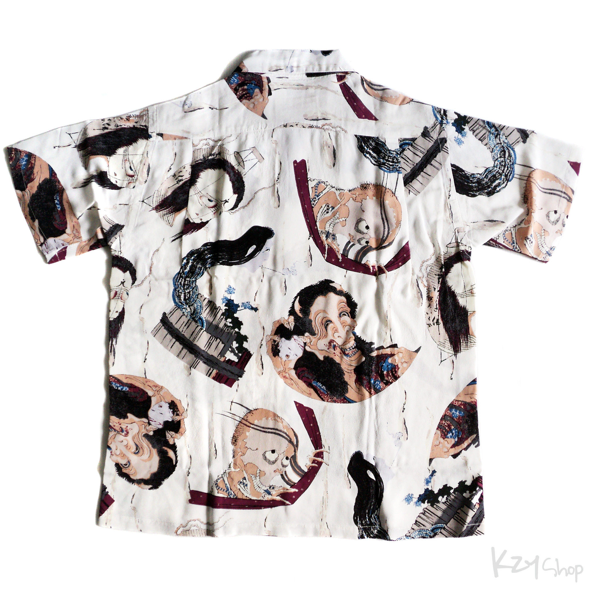 SUN SURF X HOKUSAI SPECIAL EDITION "Round of Ghost Stories at Night" (2017) off white