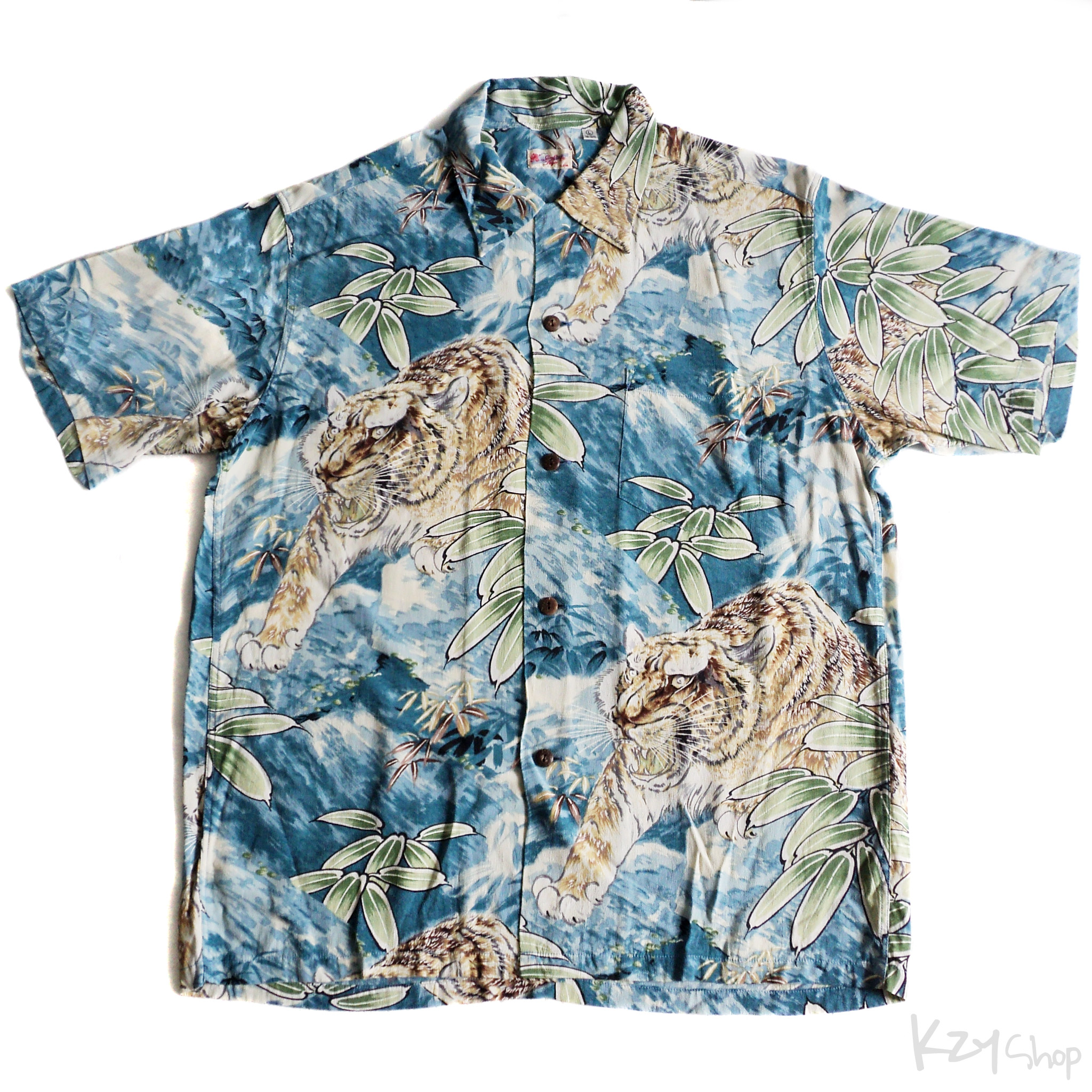 เสื้อฮาวายลายญี่ปุ่น Sun Surf - TIGER ESCAPES