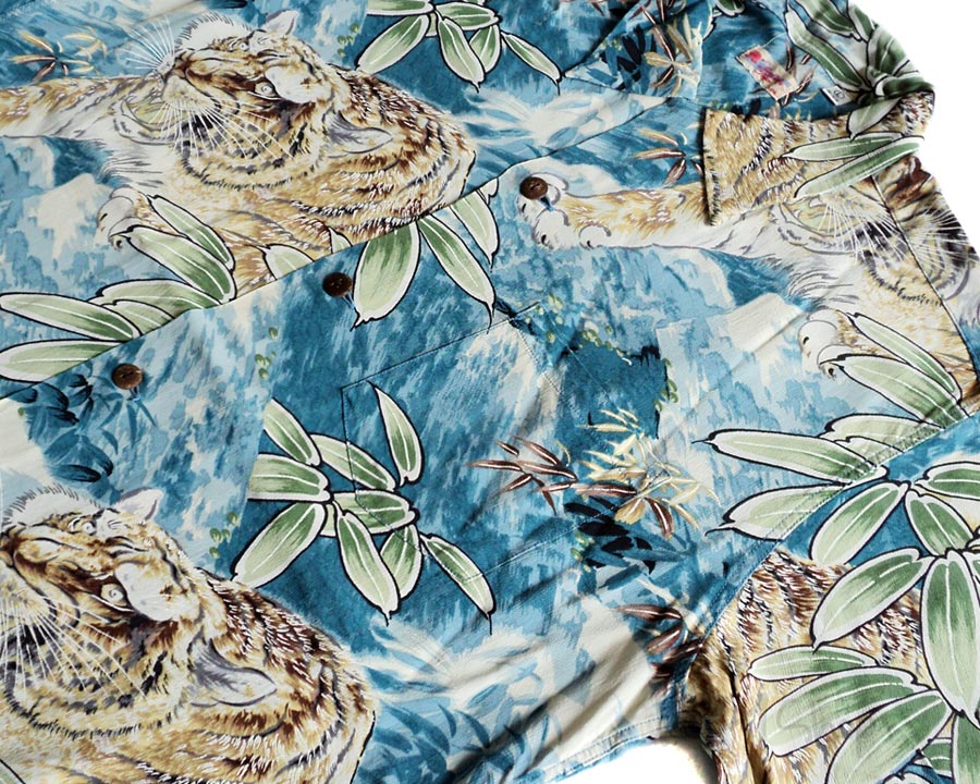 เสื้อฮาวายลายญี่ปุ่น Sun Surf - TIGER ESCAPES