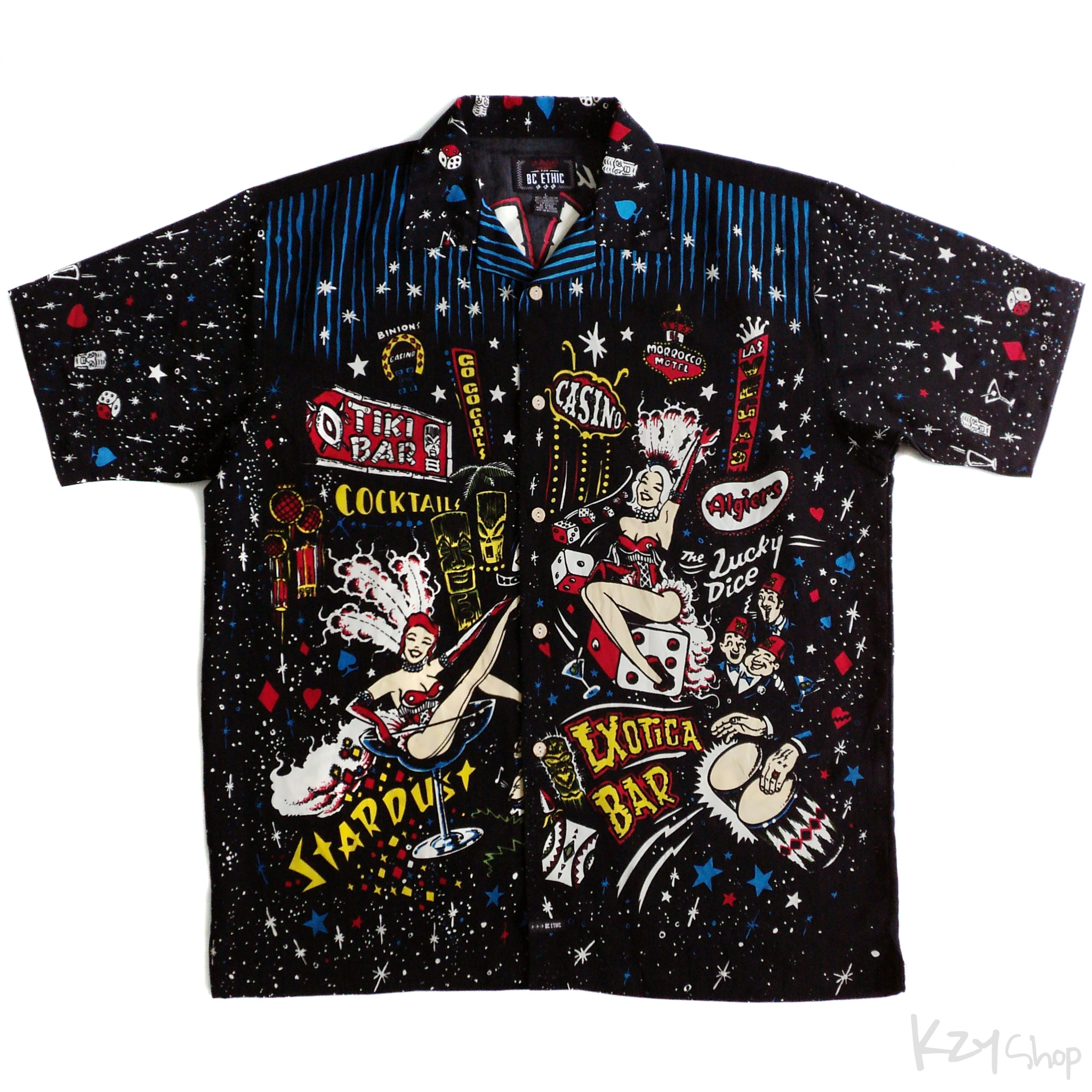 เสื้อฮาวาย LA ROCKA! × BC ETHIC – Las Vegas Casino Tiki | Hawaii 