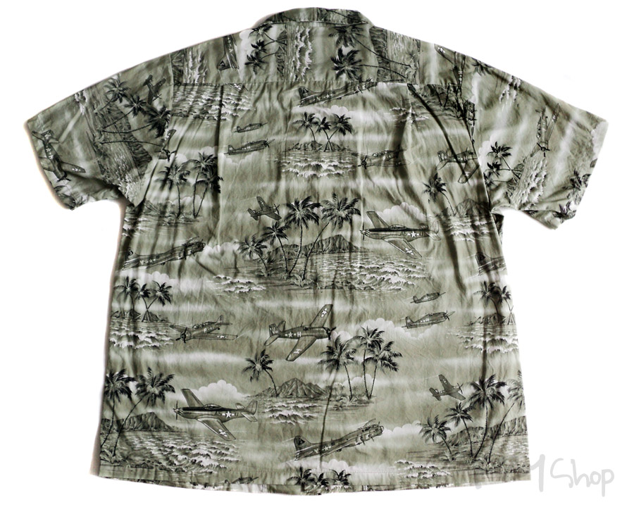 เสื้อฮาวาย RJC ลาย เครื่องบินรุ่นเก่า