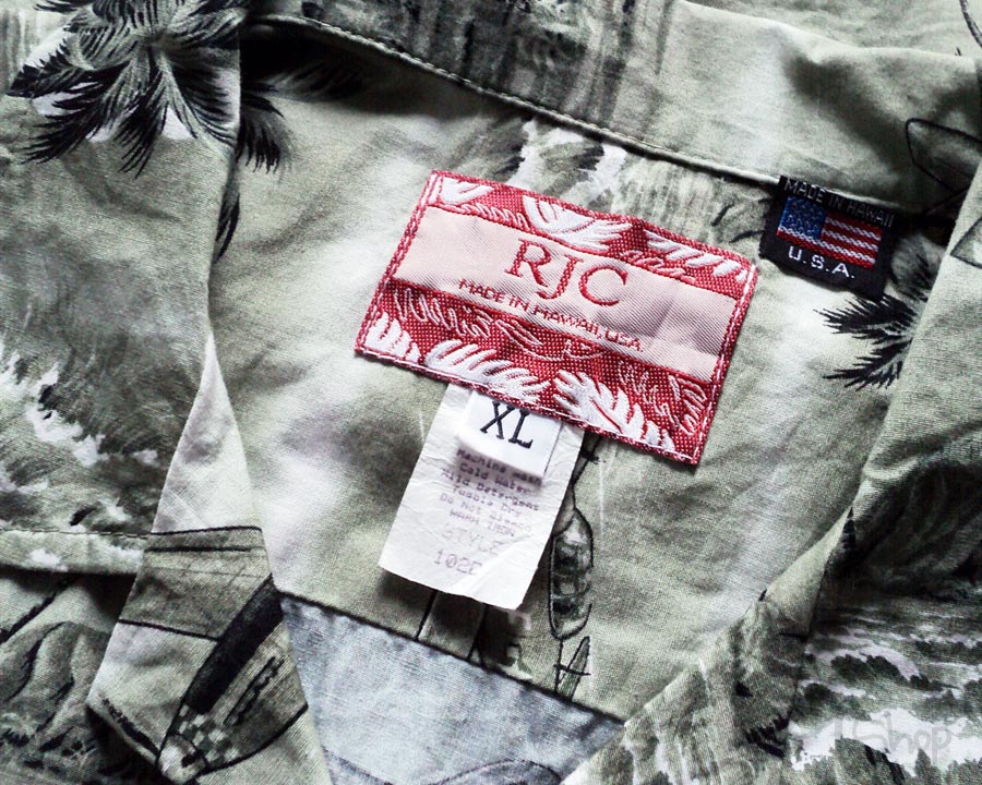 เสื้อฮาวาย RJC ลาย เครื่องบินรุ่นเก่า
